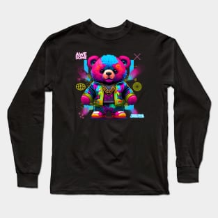 awesome baby punk bear (teddy bear lovers club) Long Sleeve T-Shirt